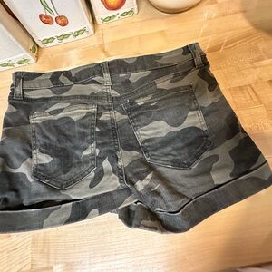 Celebrity Pink Camouflage Jean Shorts